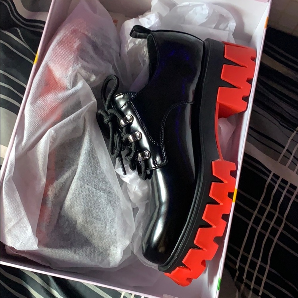 Koi Footwear Dress Grunge Shoe Red Bottom NEW
